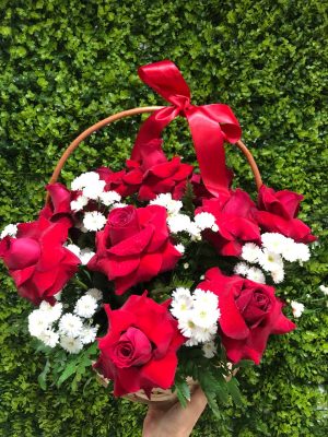 CESTA AMOR DE ROSAS