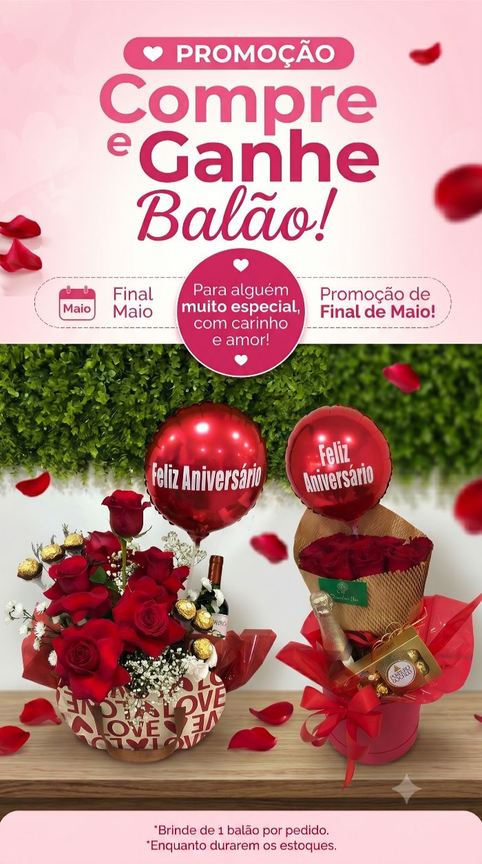 Compre e ganhe balão 2026